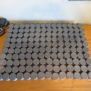 Round Cosmetic Sample Jar Pot 10 ml with Lid and Lid Insert Seal 125 pc. LOT